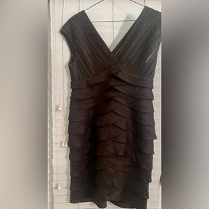 Adrianna Papell Chocolate Brown Size 14 dress
